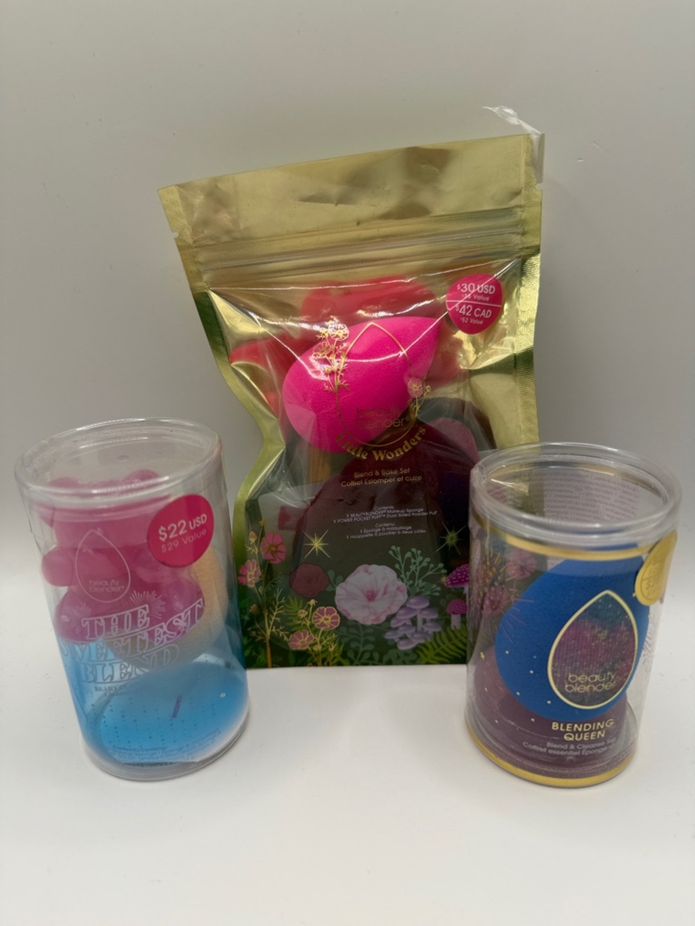 beautyblender x 3 BUNDLE! $74 VALUE! ALL NEW in SEALED PACKAGES!